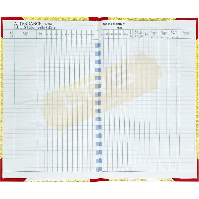Attendance Register — 200 Pages, Hard Bound