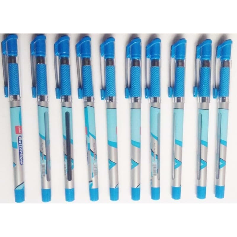 Cello Butterflow Ball Pen — Blue (Pack of 10)