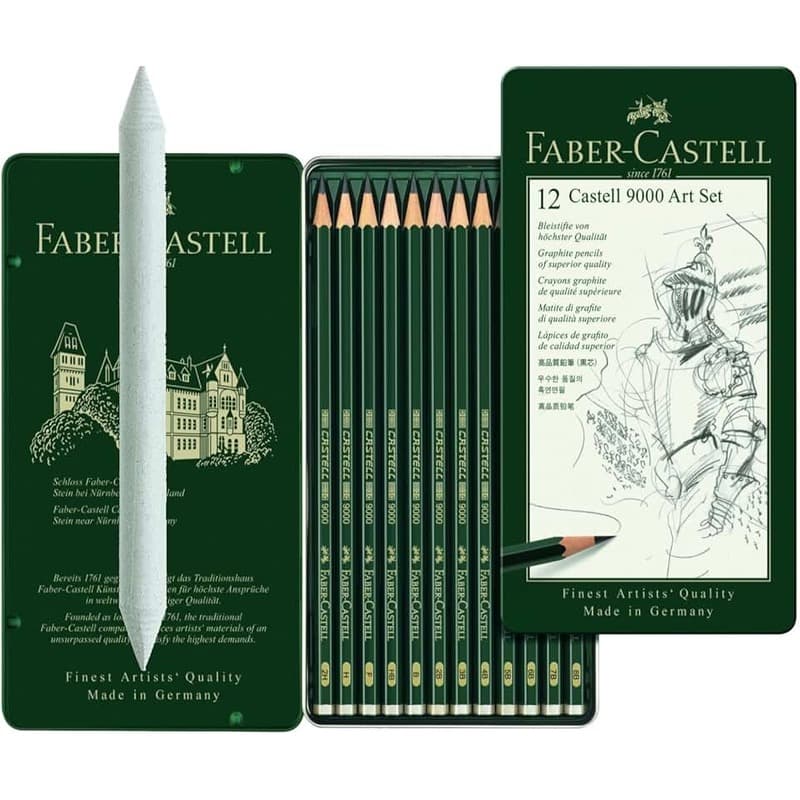 Faber-Castell 9000 Drawing Pencil Set (6 grades)