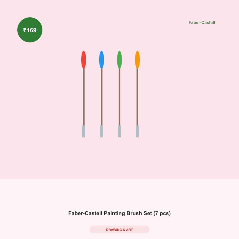 Faber-Castell Painting Brush Set (7 pcs)