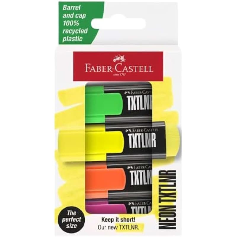 Faber-Castell TextLiner Highlighter Set (4 Colors)
