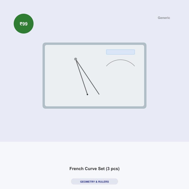French Curve Set (3 pcs)