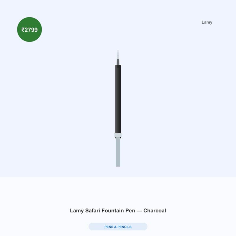 Lamy Safari Fountain Pen — Charcoal