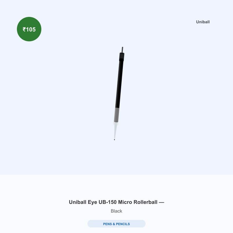 Uniball Eye UB-150 Micro Rollerball — Black