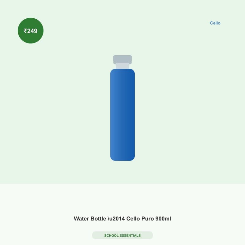 Water Bottle — Cello Puro 900ml