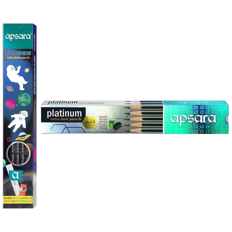 Apsara Platinum Extra Dark Pencil (Pack of 10)