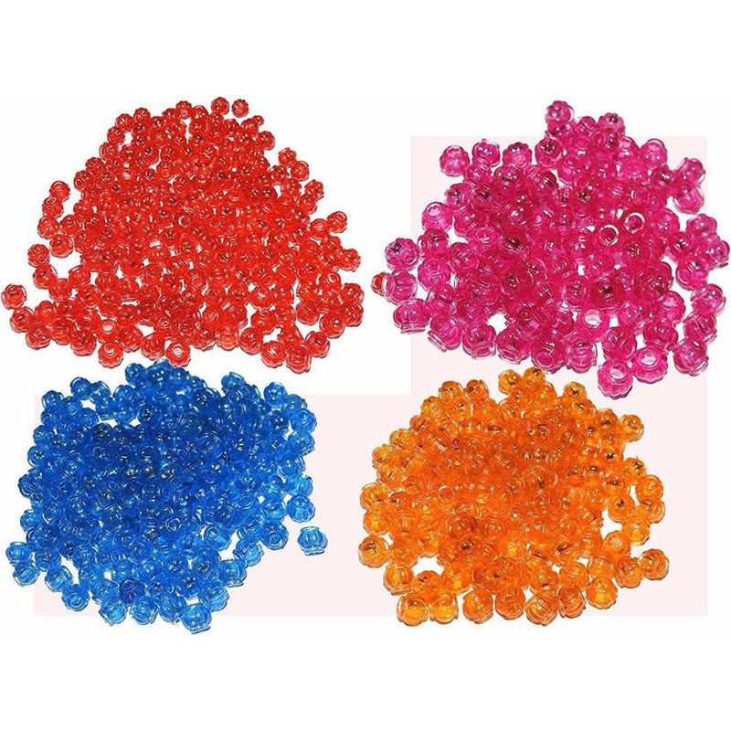 Beads — Plastic, Assorted (Pack of 200)
