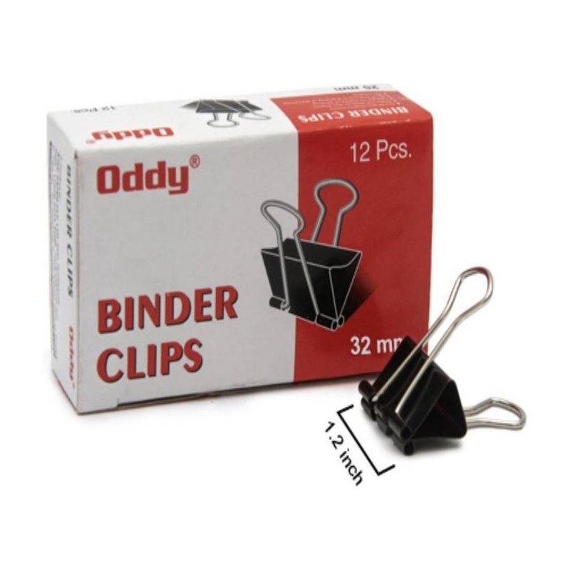 Binder Clips — 32mm (Pack of 12)