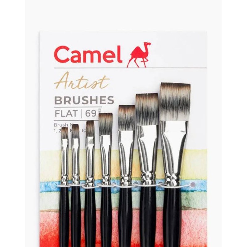 Camlin Artist Flat Brush Set (4 pcs)