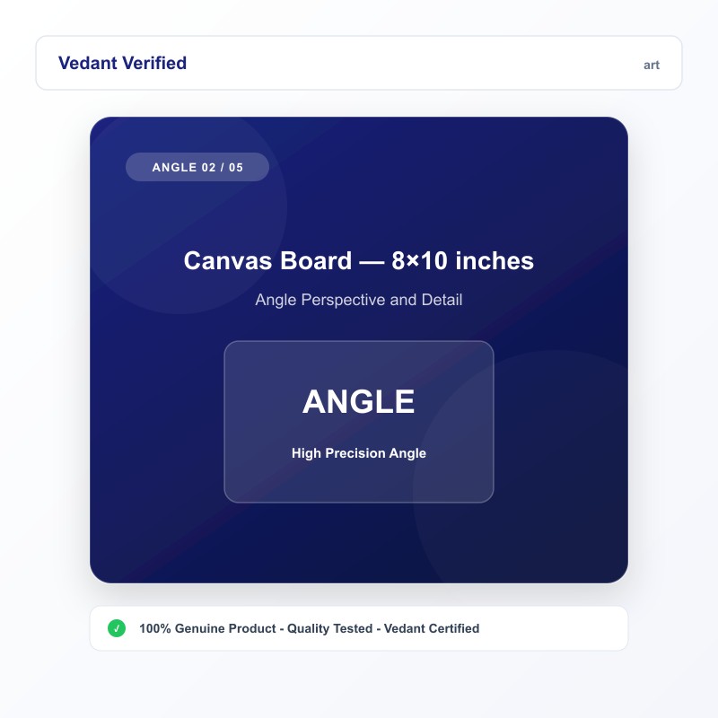 Canvas Board 8x10 inches — Angle View