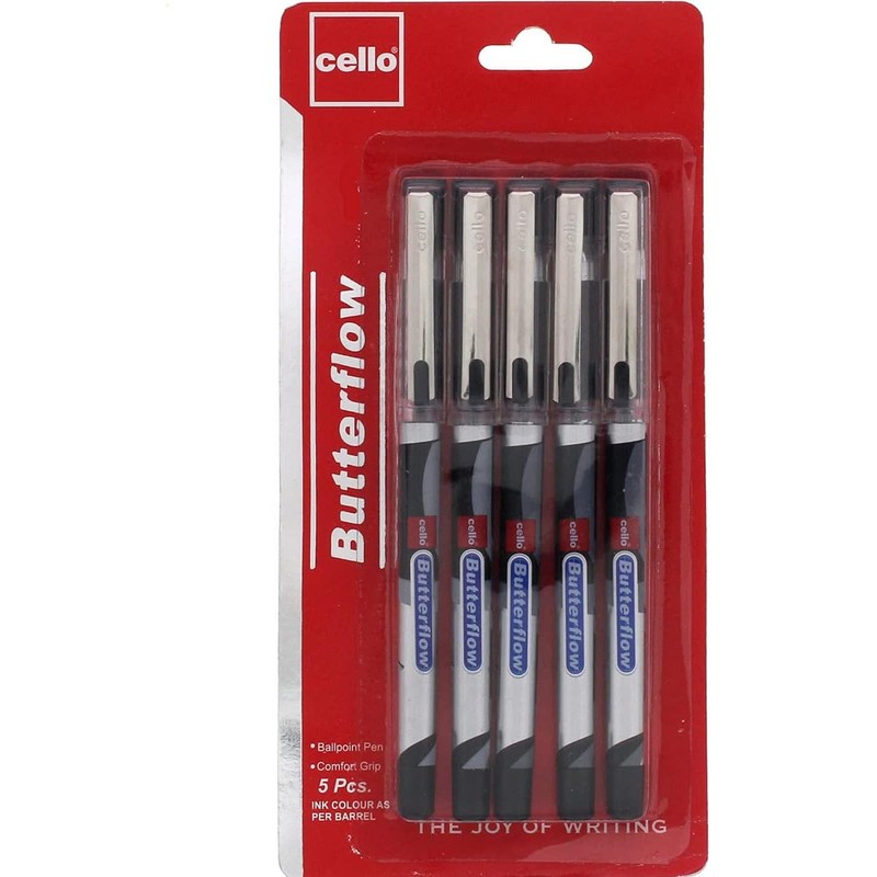 cello-butterflow-ball-pen-black-pack-of-10 — View 3