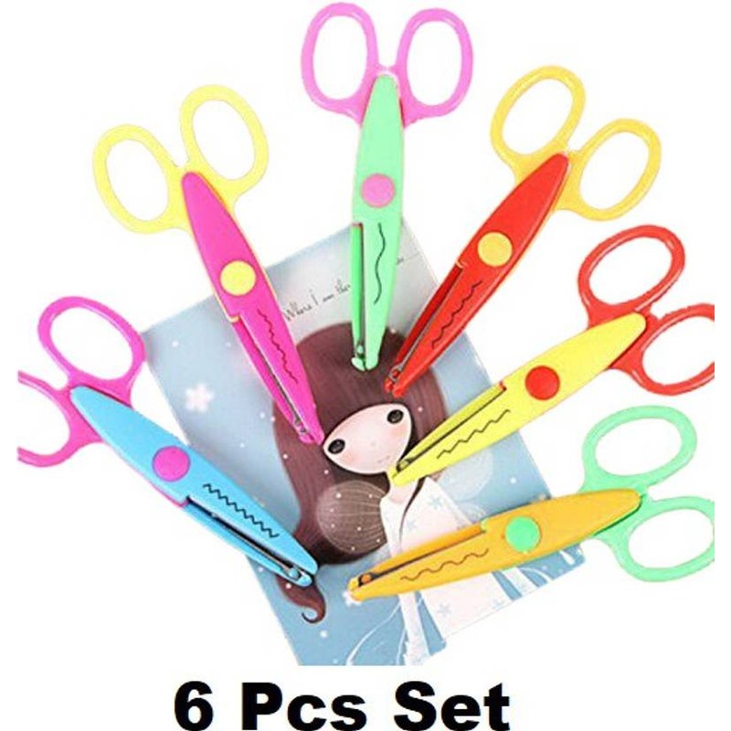 Craft Scissors — Zigzag + Wave (Set of 6)