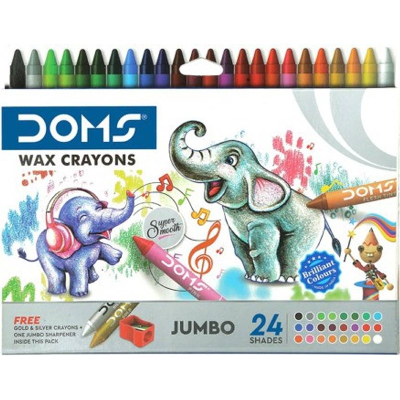 Doms Wax Crayons — 24 Shades