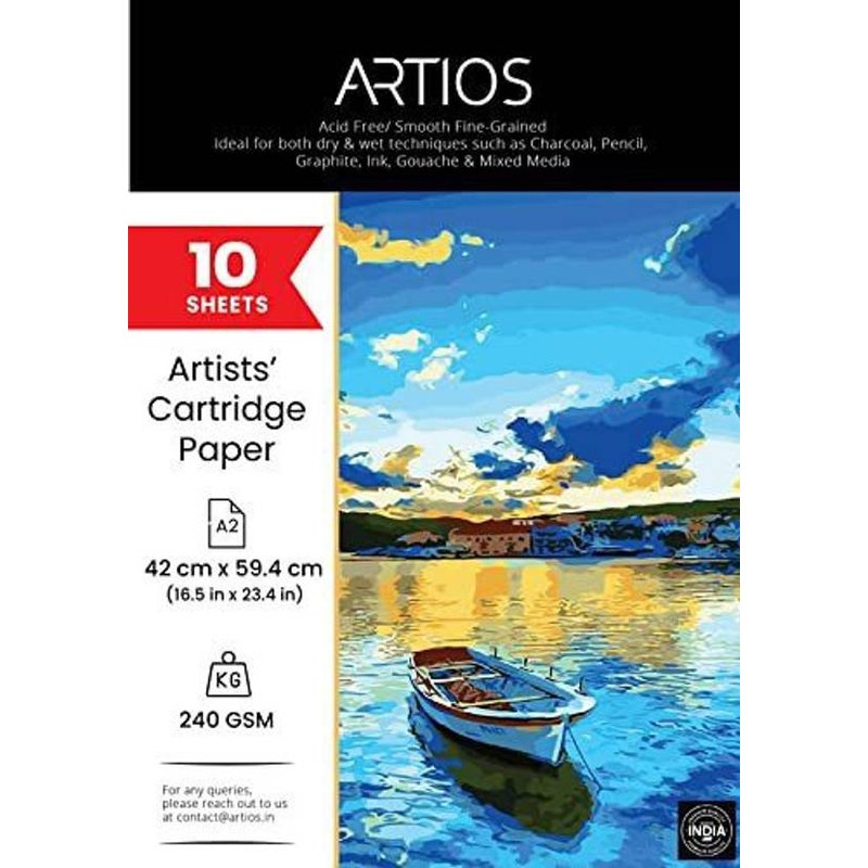 Drawing Sheet A2 — Cartridge Paper (Pack of 10)