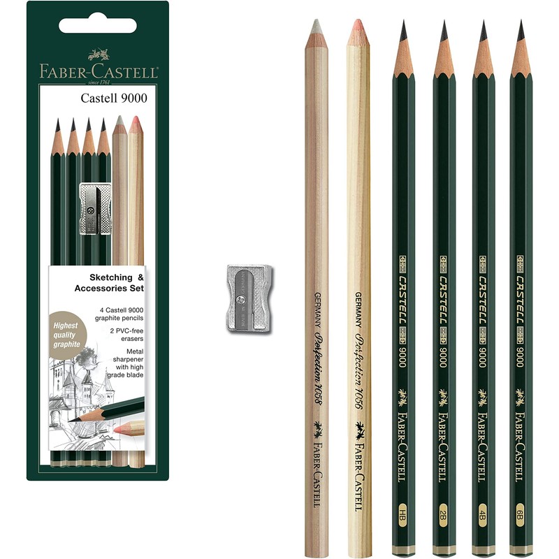faber-castell-9000-drawing-pencil-set-6-grades — View 2