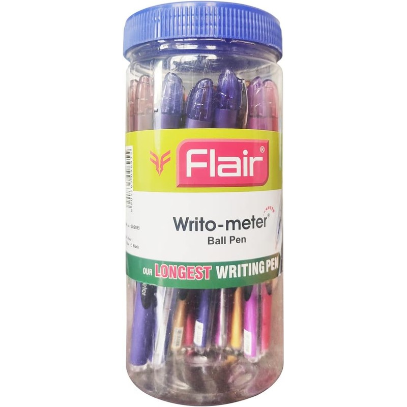flair-writo-meter-ball-pen-blue-pack-of-5 — View 2