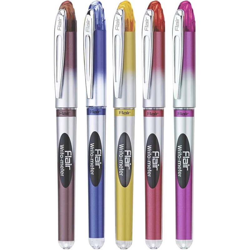 flair-writo-meter-ball-pen-blue-pack-of-5 — View 3