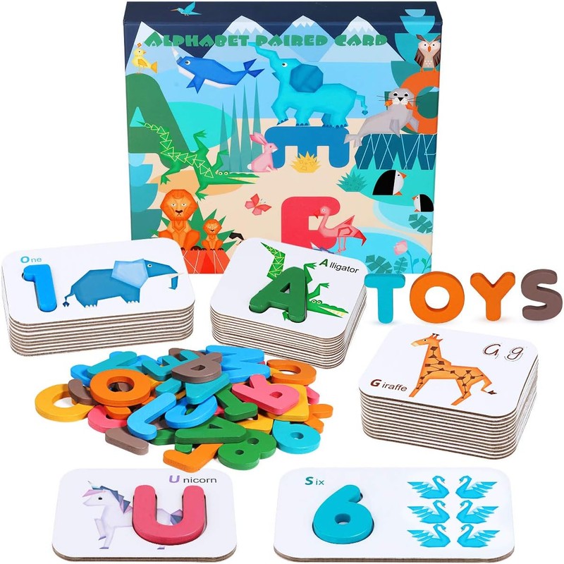 Flash Cards — Alphabet & Numbers (Pack of 52)