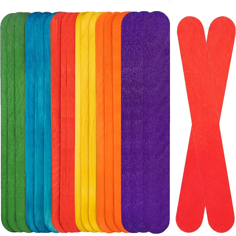ice-cream-sticks-popsicle-sticks-coloured-pack-of-100 — View 3