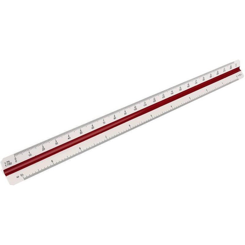 Isomars Architectural Reduction Scale Triangular Ruler 30cm — Deluxe Edition (Kangaro)
