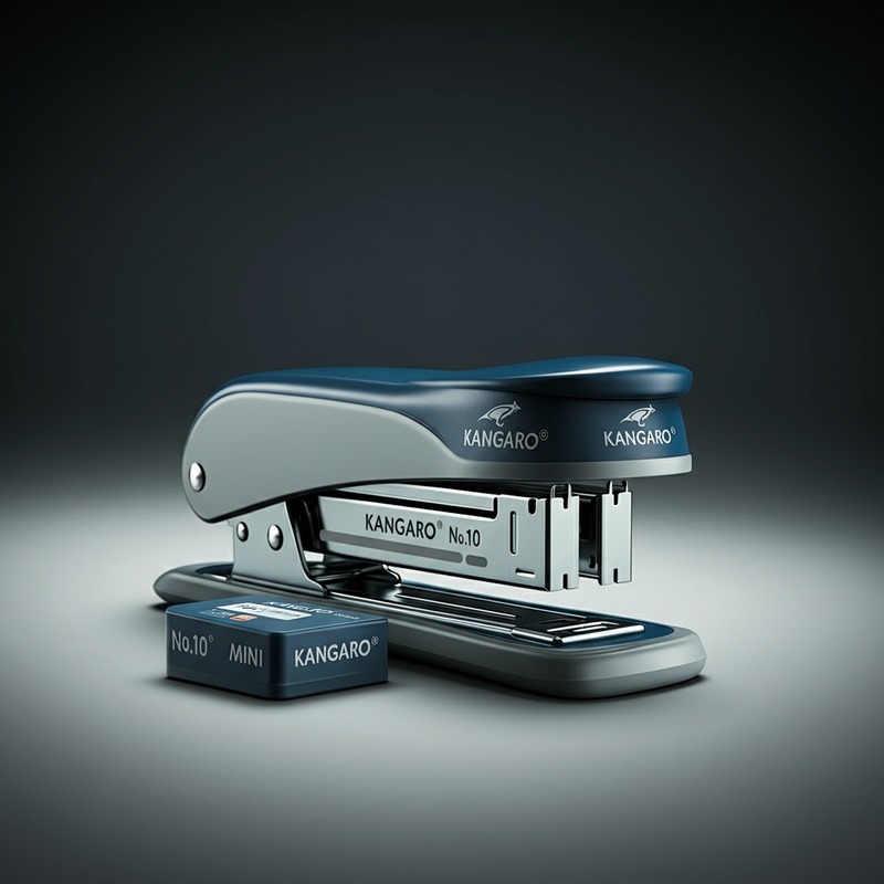 Kangaro Stapler No.10 Mini — Scale & In-Use View