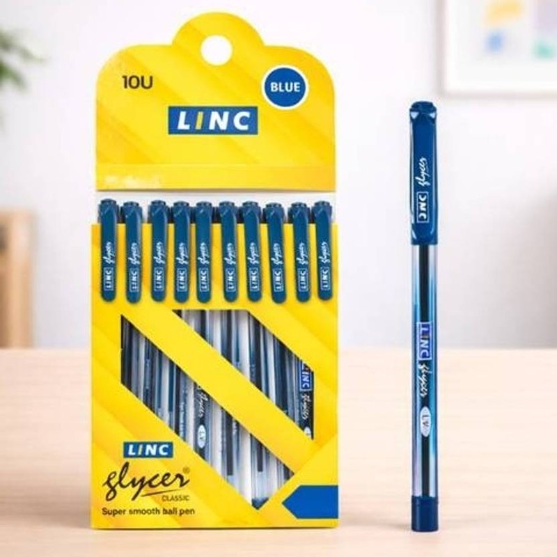 Linc Glycer Ball Pen — Blue (Pack of 10)