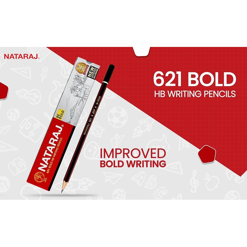 Nataraj 621 HB Pencil (Pack of 10)