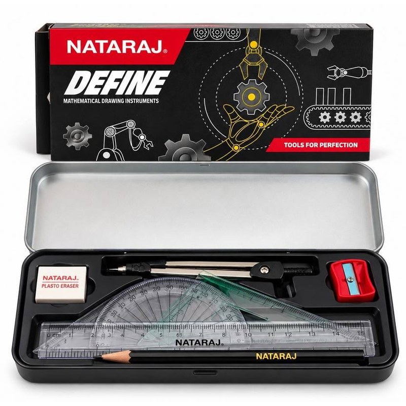 Nataraj Geometry Box — Complete Set