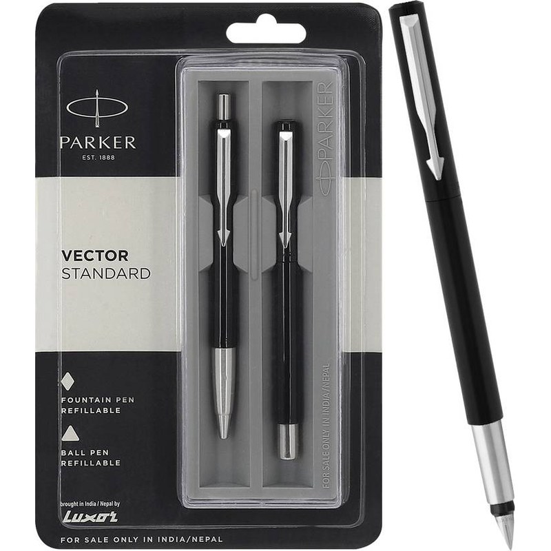 Parker Vector Standard Fountain Pen — Black