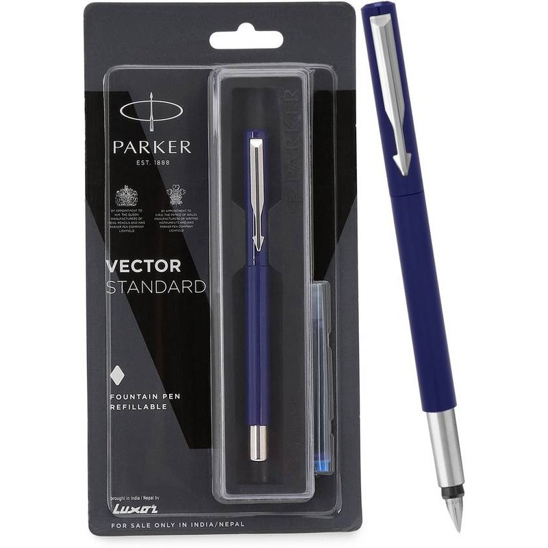 Parker Vector Standard Fountain Pen — Blue