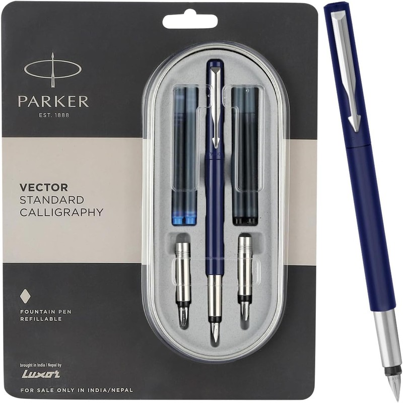 parker-vector-standard-fountain-pen-blue — View 2