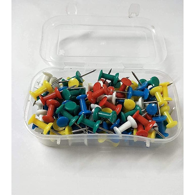 push-pins-assorted-colors-pack-of-100 — View 3