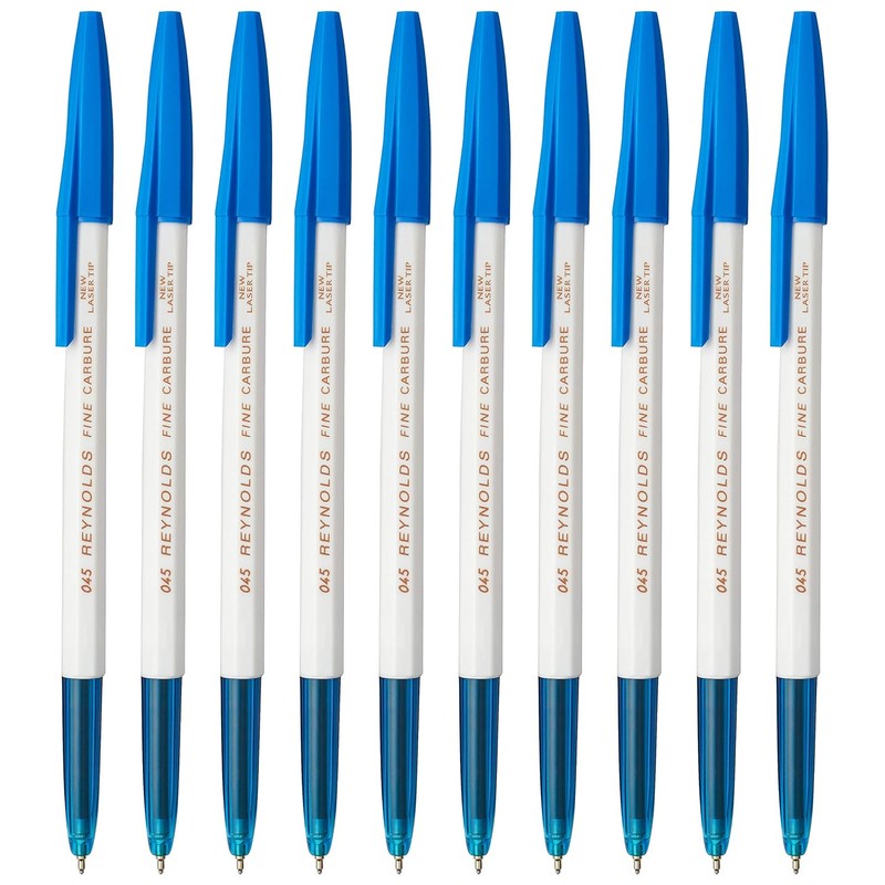 reynolds-045-fine-carbure-ball-pen-blue-pack-of-10 — View 2
