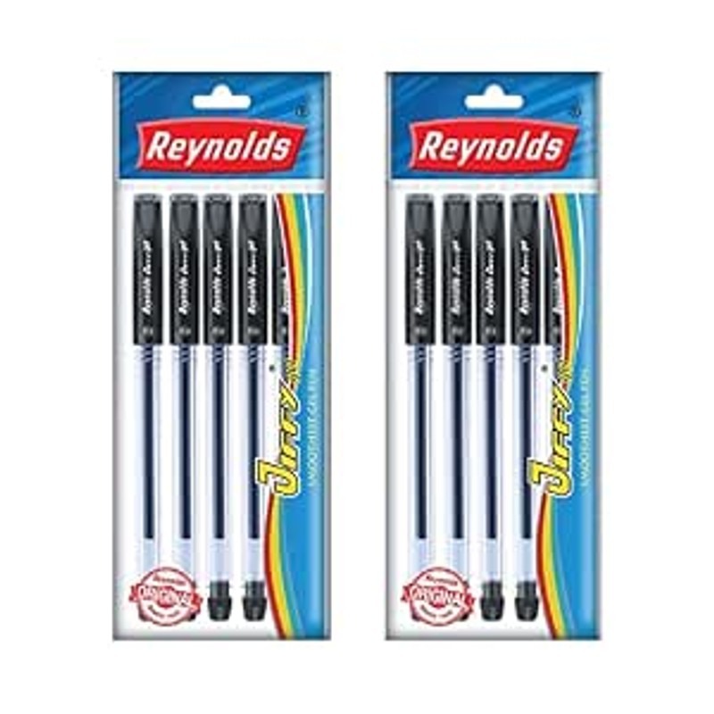 reynolds-jiffy-gel-pen-black-pack-of-5 — View 3