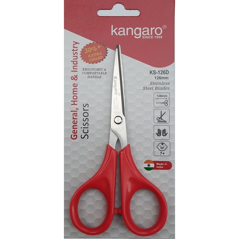 Scissors — 8 inch, Stainless Steel (Kangaro)