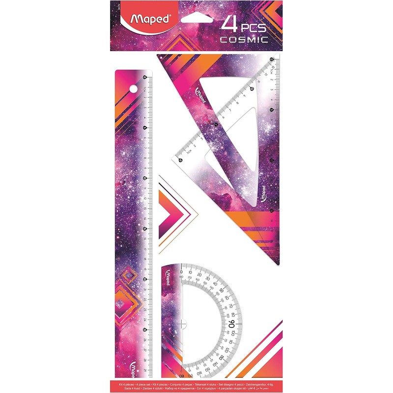 Set Square Pair — Maped (45° + 60°)