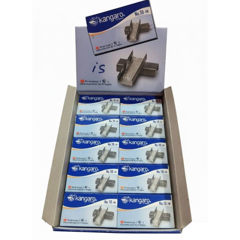 Stapler Pins No.10 — Kangaro (Pack of 20 boxes)
