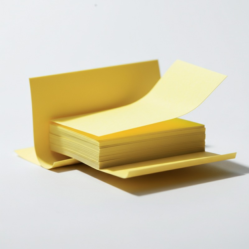 Sticky Notes 3x3 inch Yellow Pack of 5 pads — Angle View
