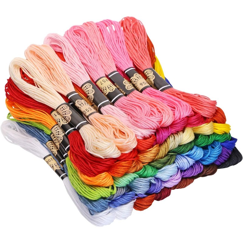 thread-string-coloured-craft-thread-6-rolls — View 2