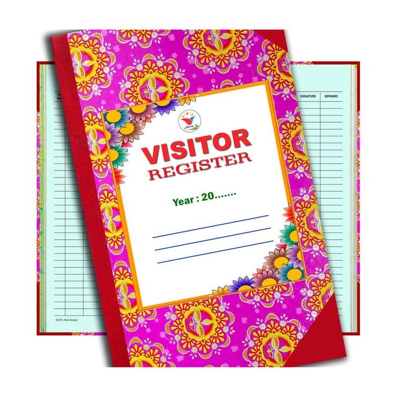 Visitors Register Book — Hard Bound